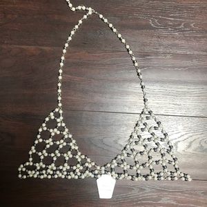 Pearl chain bralette